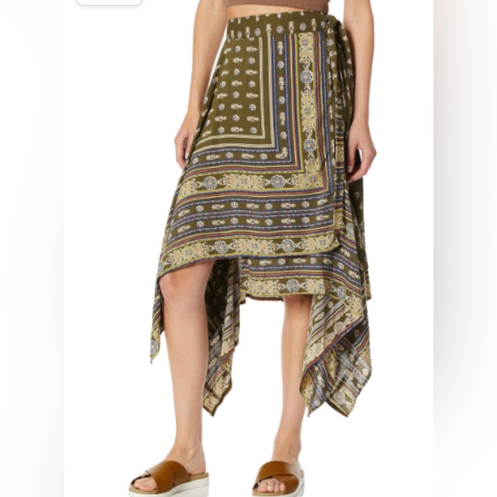 Angie Boho Handkerchief High Low Skirt